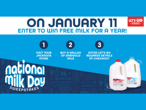 Jacksons Food Stores - Win FREE Darigold Milk for a Year! 2023
